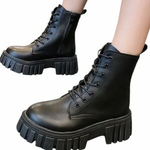 PLATFORM🐝PUNK/GRUNGE-STYLE COMBAT BOOT